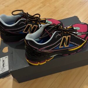 1906 New Balance Black Pink Blue Yellow Athletic Sneakers